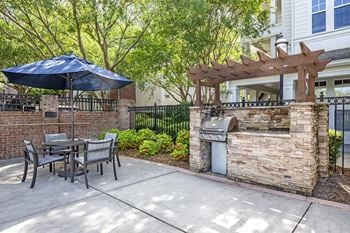 Pool-side grilling stations